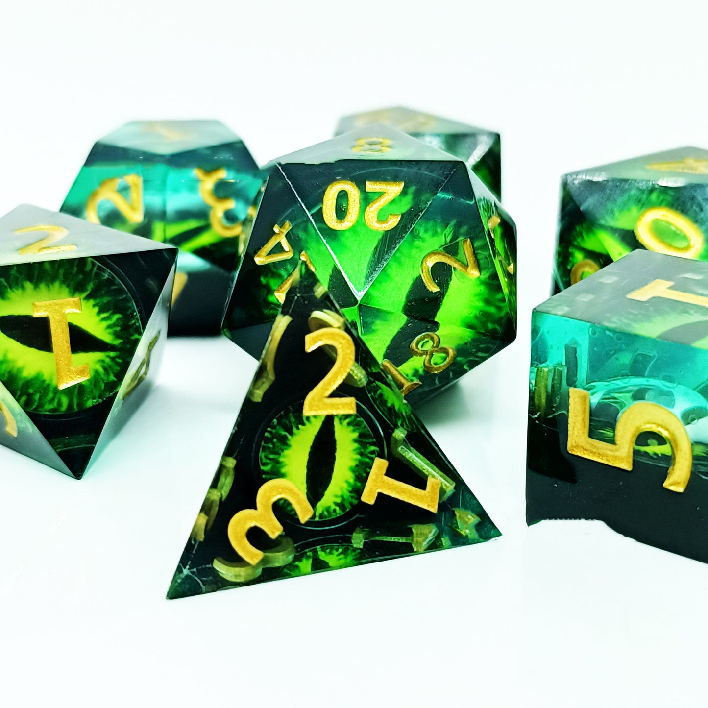 Green Dragon Eye Dice