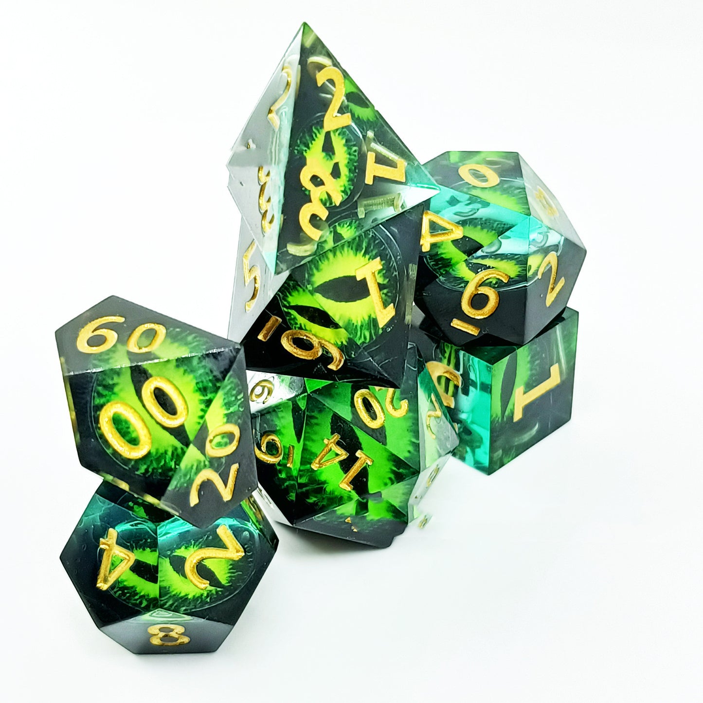 Green Dragon Eye Dice