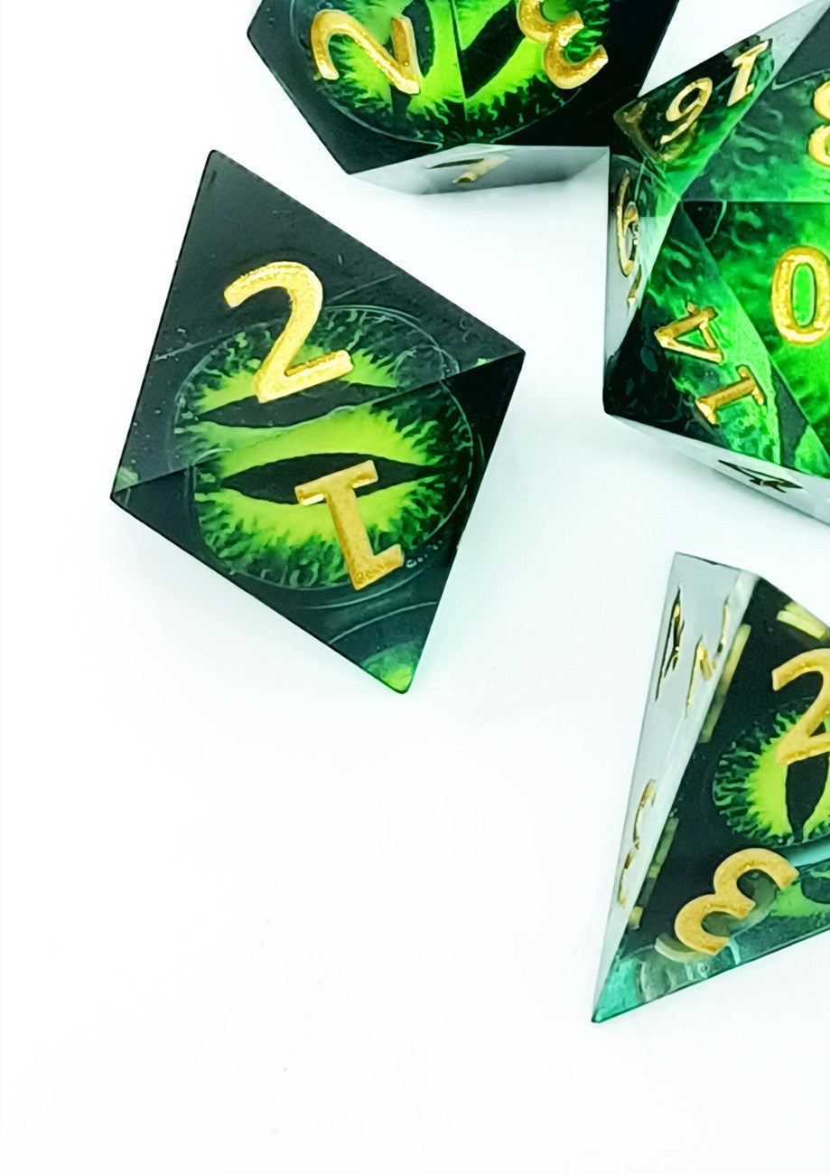 Green Dragon Eye Dice