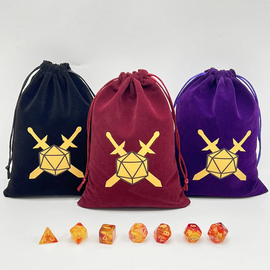 Velvet Dice Bag